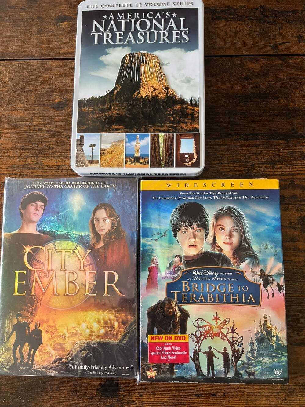 City of Ember, Bridge to Terabithia, and America's National Treasures 3-DVD Lot